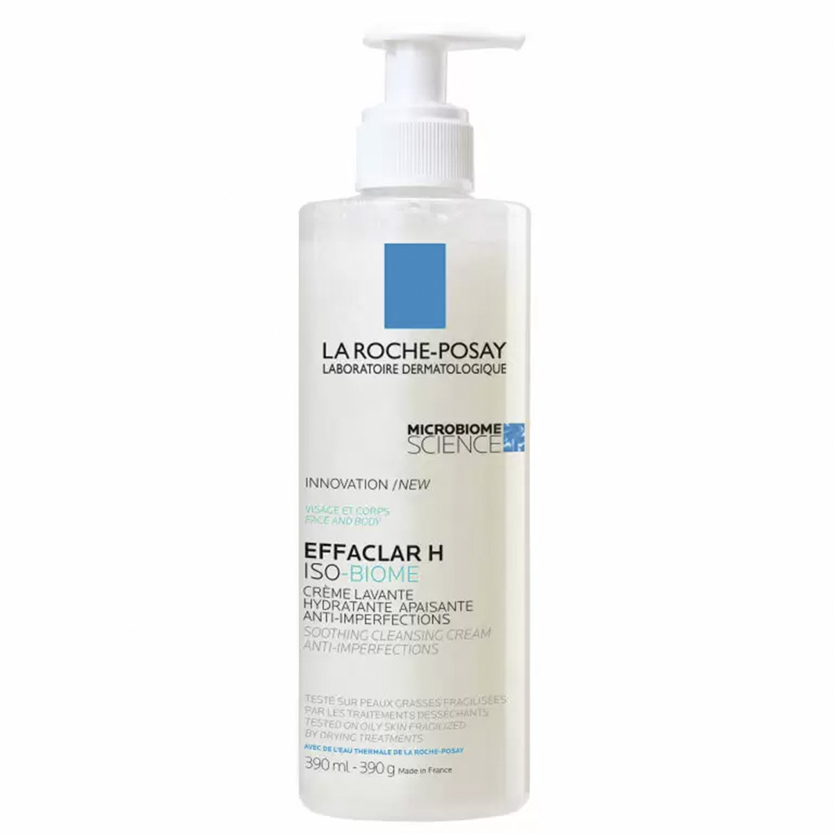 EFFACLAR H ISO-BIOME Очищающий успокаивающий крем-гель для пересушенной проблемной кожи, 390 мл, LA ROCHE POSAY
EFFACLAR H ISO-BIOME Очищающий успокаивающий крем-гель для пересушенной проблемной кожи, 390 мл, LA ROCHE POSAY