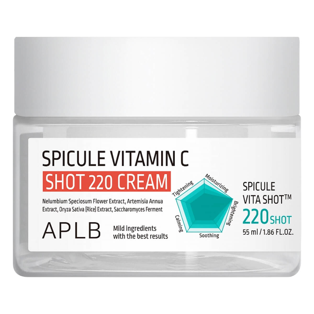 Осветляющий крем с микроиглами и витамином С Spicule Vitamin C Shot 220 Cream, 55 мл, APLB
Осветляющий крем с микроиглами и витамином С Spicule Vitamin C Shot 220 Cream, 55 мл, APLB