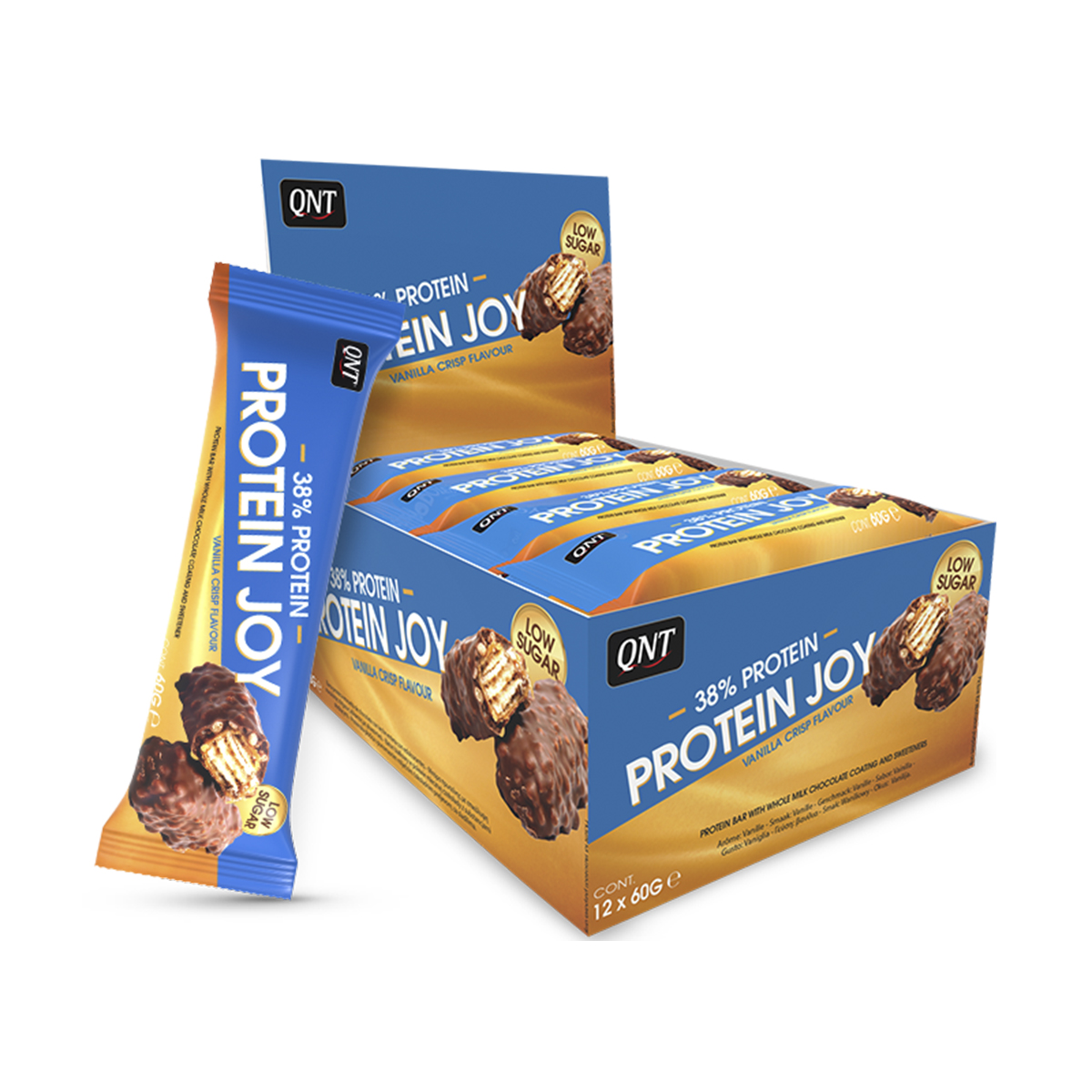 Протеиновый батончик Protein Joy, вкус «Ванильный крисп», 12 шт по 60 гр, QNT
Протеиновый батончик Protein Joy, вкус «Ванильный крисп», 12 шт по 60 гр, QNT
