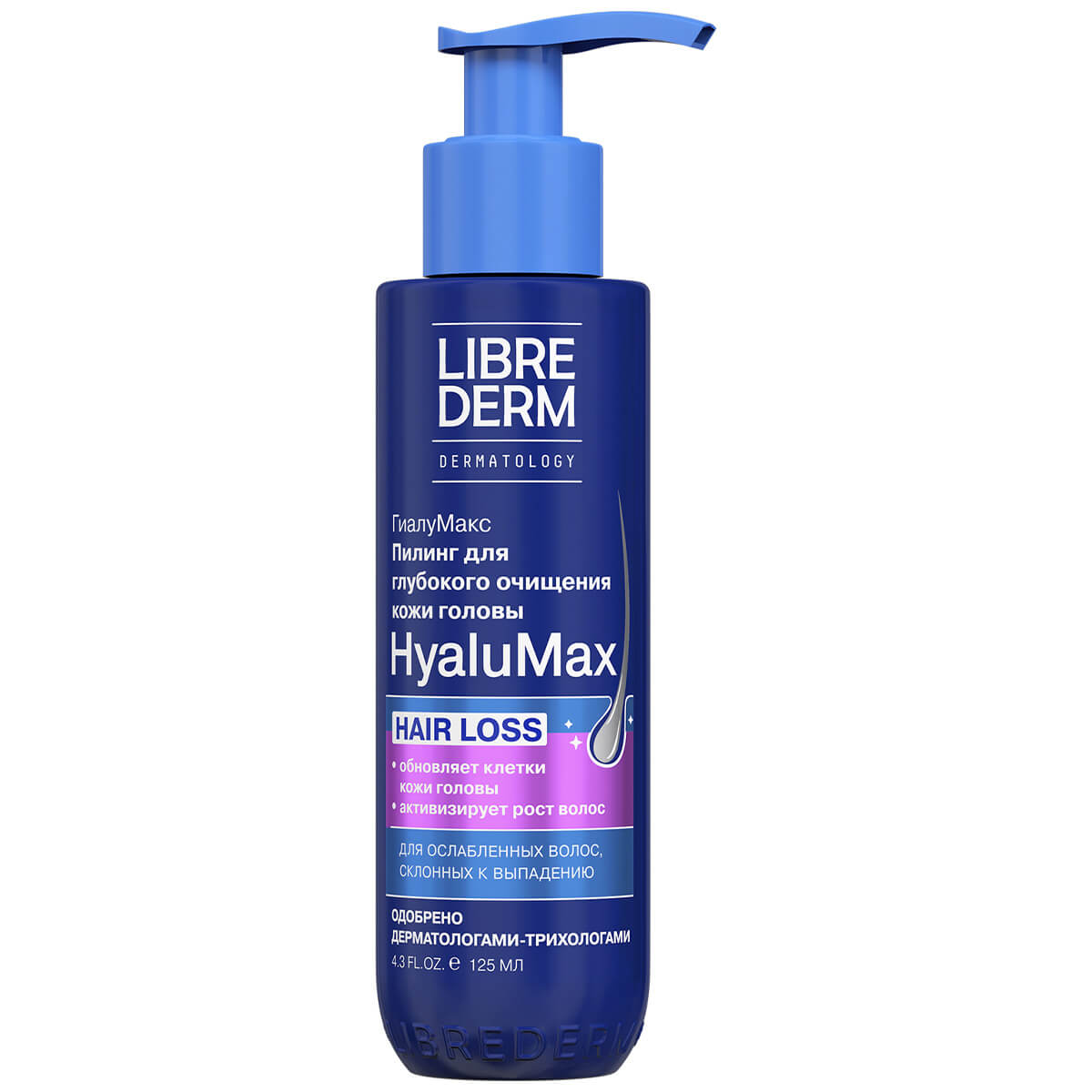 HyaluMax Пилинг гиалуроновый для глубокого очищения кожи головы 125 мл, LIBREDERM
HyaluMax Пилинг гиалуроновый для глубокого очищения кожи головы 125 мл, LIBREDERM