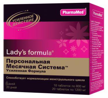Lady's Formula «Персональная месячная система», 30 таблеток, PharmaMed