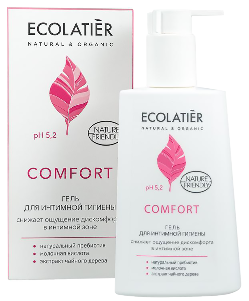 Гель для интимной гигиены Comfort с молочной кислотой и пробиотиком, 250 мл, Ecolatier
Гель для интимной гигиены Comfort с молочной кислотой и пробиотиком, 250 мл, Ecolatier