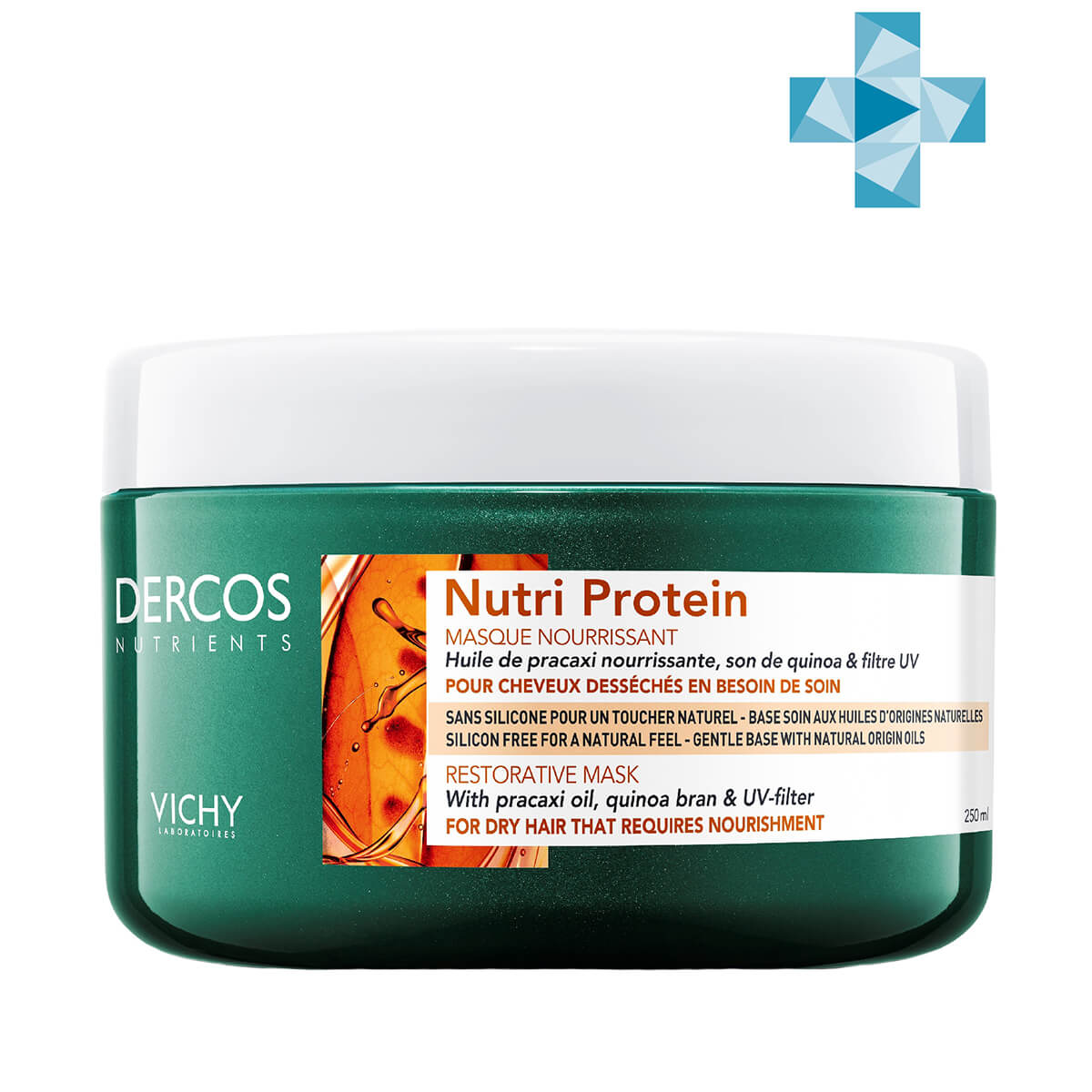 Dercos Nutrients Восстанавливающая маска для секущихся и поврежденных волос, 250 мл, VICHY
Dercos Nutrients Восстанавливающая маска для секущихся и поврежденных волос, 250 мл, VICHY