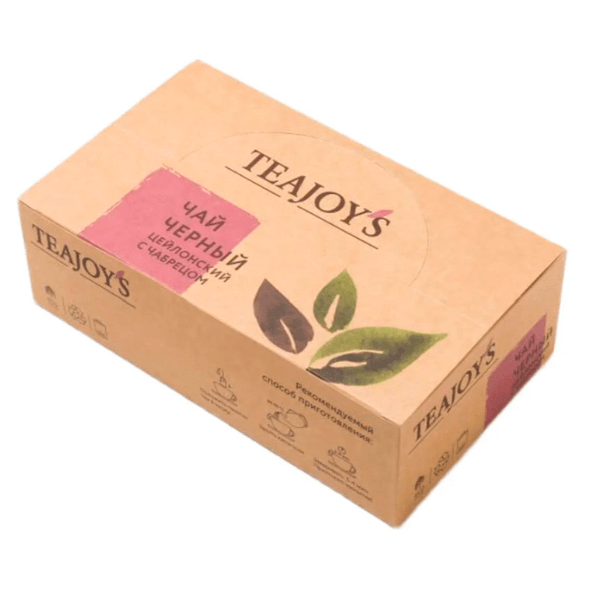 Чай чёрный Цейлонский с чабрецом, 100 пакетиков*2г, TeaJoy`S
Чай чёрный Цейлонский с чабрецом, 100 пакетиков*2г, TeaJoy`S