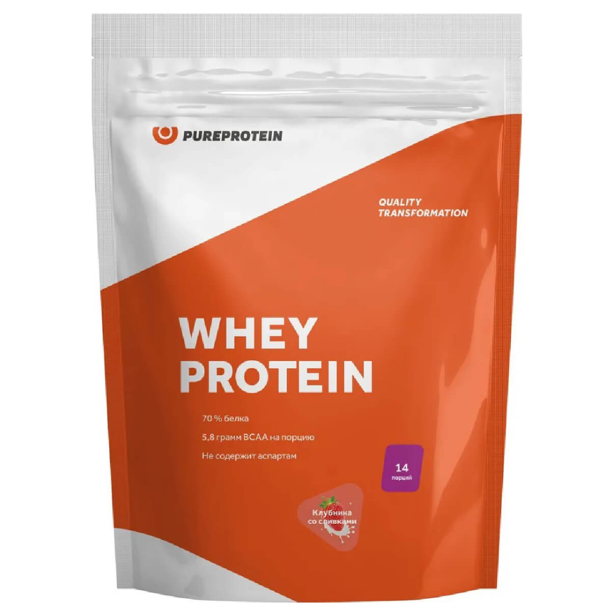 Сывороточный протеин, вкус «Клубника со сливками», 420 г, Pure Protein, годен до 04.2025
Сывороточный протеин, вкус «Клубника со сливками», 420 г, Pure Protein, годен до 04.2025