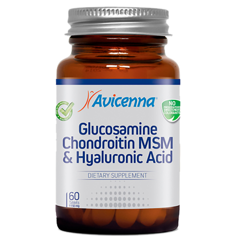Глюкозамин Хондроитин MSM, 60 таблеток, Avicenna