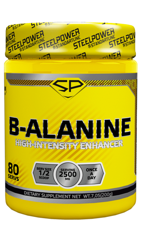 B-Alanine, Натуральный, 200 г, STEELPOWER - фото 4