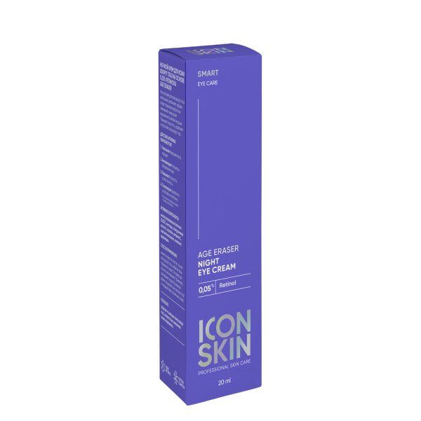 Купить Ночной крем для кожи вокруг глаз на основе 0,05% ретинола Age Eraser, Icon Skin