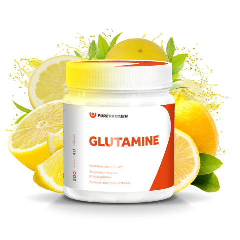 Глютамин, вкус «Лимон», 200 г, Pure Protein