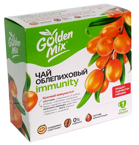 Облепиховый чай  Immunity, 21 стик, Golden mix