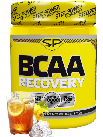 BCAA RECOVERY, вкус «Лимонный чай со льдом», 250 г, STEELPOWER