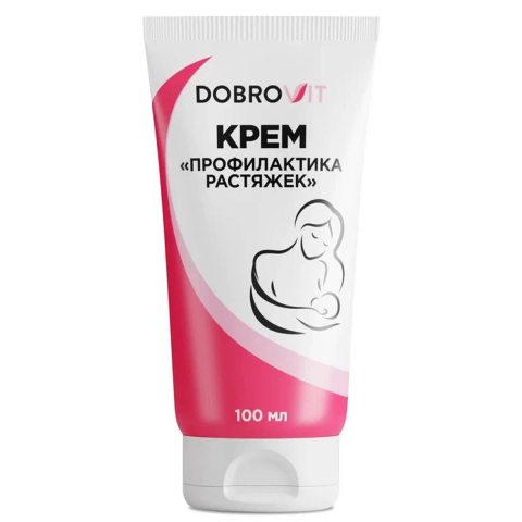 Крем для тела укрепляющий "Коррекция и профилактика растяжек", 100 мл, Dobrovit