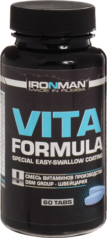 Витаминно-минеральный комплекс для спорта VITA Formula, 60 таблеток, IRONMAN