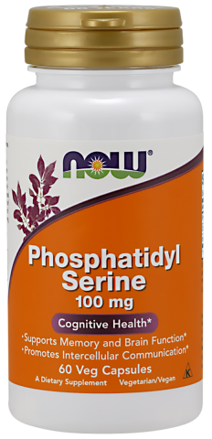 Фосфатидилсерин, 100 мг, 60 капсул, годен до 09.2024