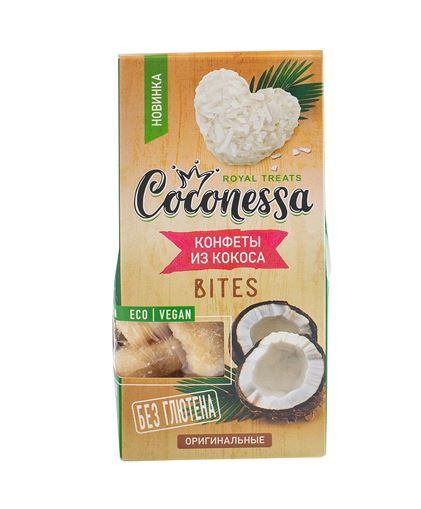 Купить Конфеты кокосовые Оригинал , 90 гр, Coconessa