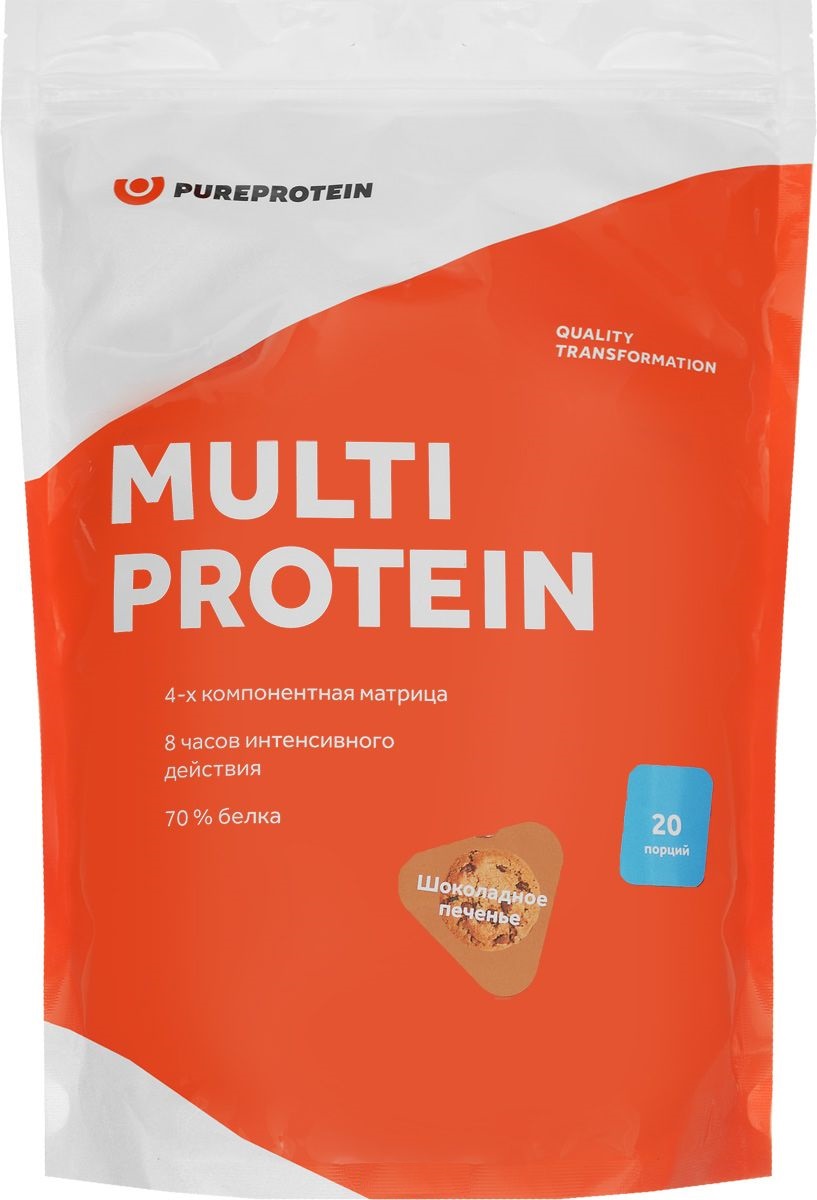 Мультикомпонентный протеин, вкус Шоколадное печенье, 600 гр, Pure Protein