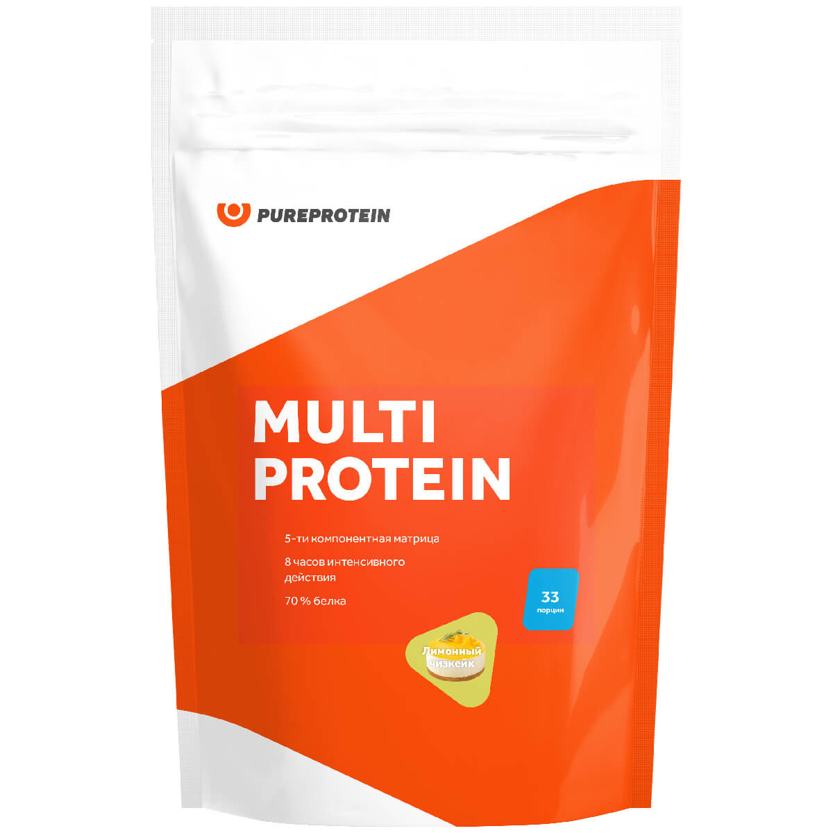 Мультикомпонентный протеин, вкус «Лимонный чизкейк», 1000г, PureProtein