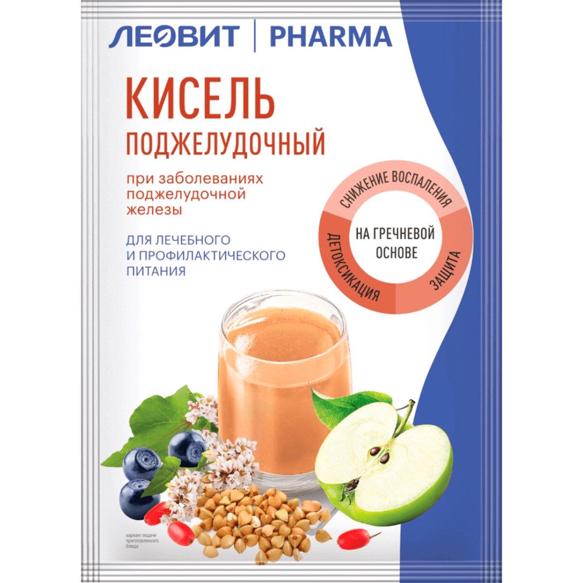 

Кисель Поджелудочный PHARMA, 6 шт по 20 г, ЛЕОВИТ