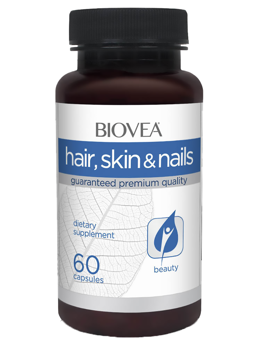 Комплекс Skin Hair Nails, 60 капсул,  Biovea