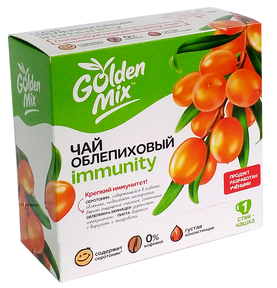 

Облепиховый чай Immunity, 21 стик, Golden mix