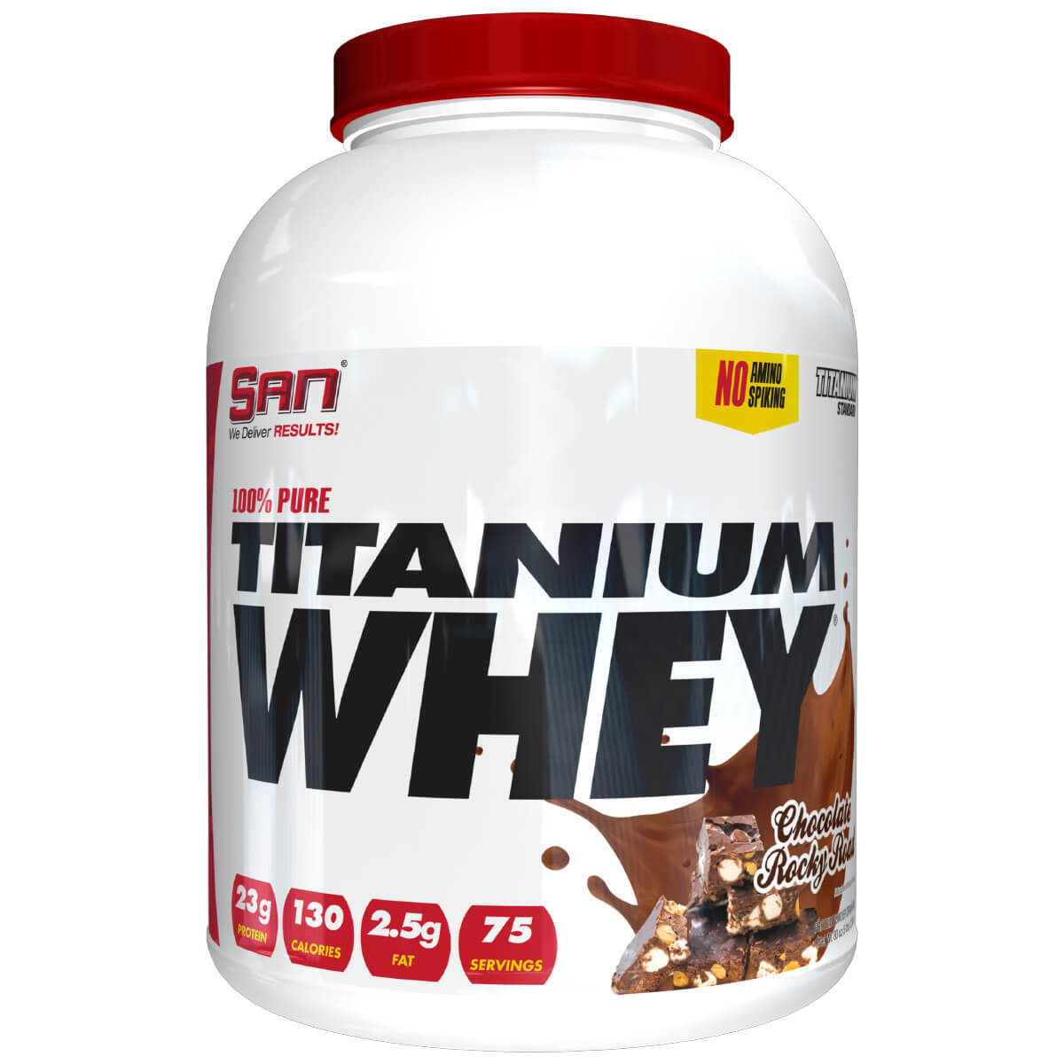 

Сывороточный протеин 100% Pure Titanium Whey, шоколадная крошка, 2270 г, SAN