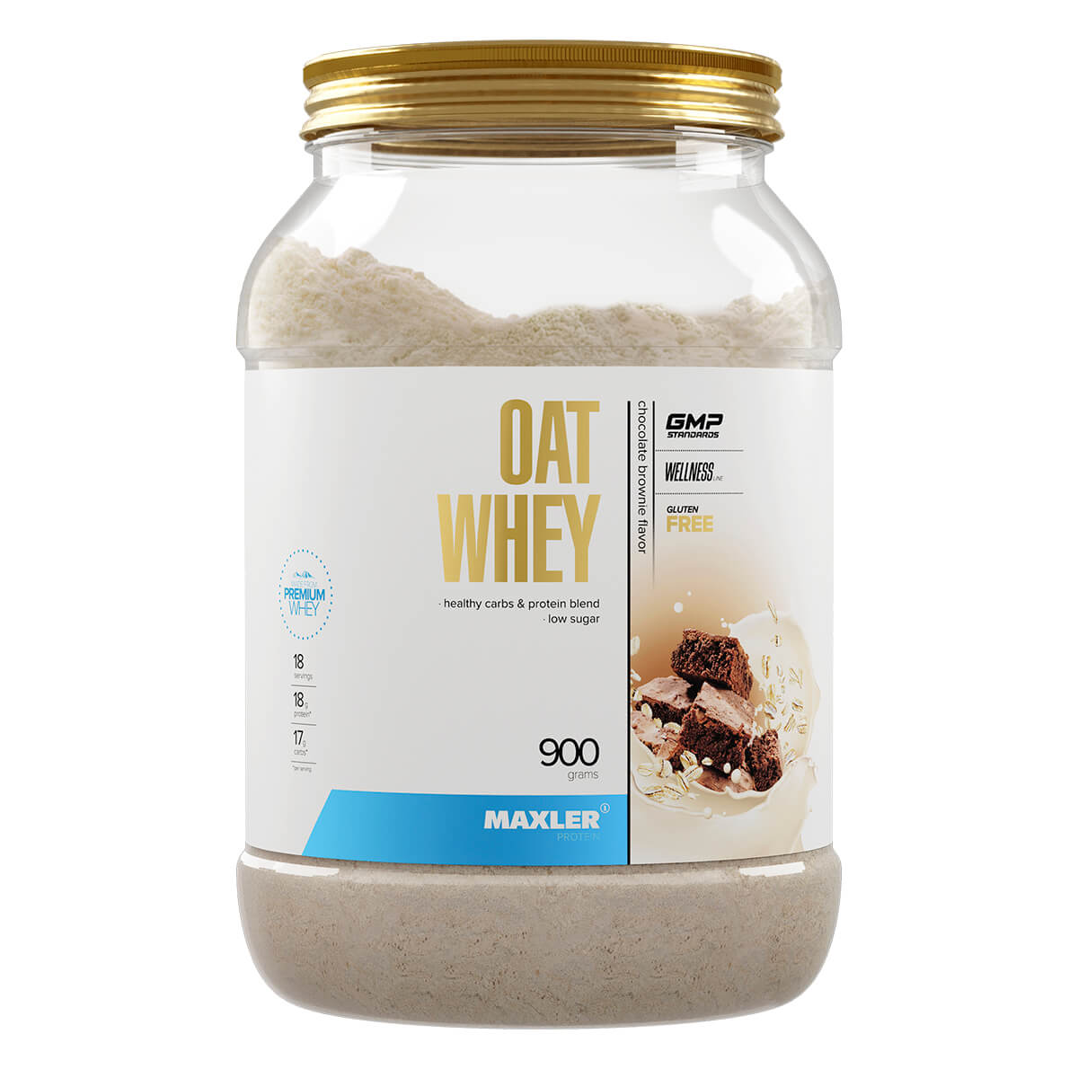 

Протеин Oat Whey, вкус Шоколадный брауни, 900 г, MAXLER