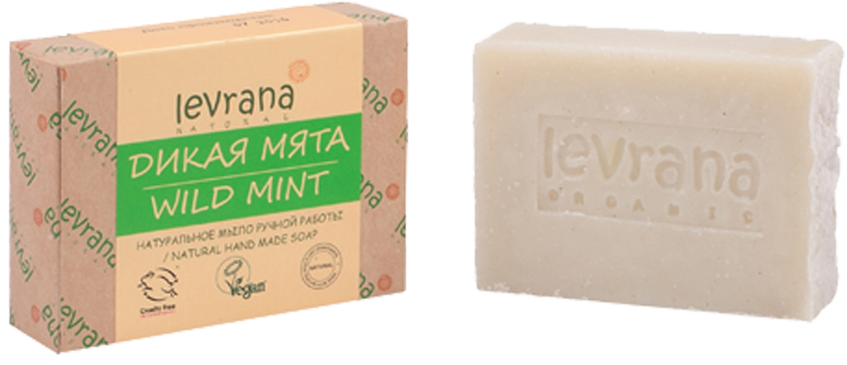 Купить Натуральное мыло ручной работы Мята, 100 гр, Levrana