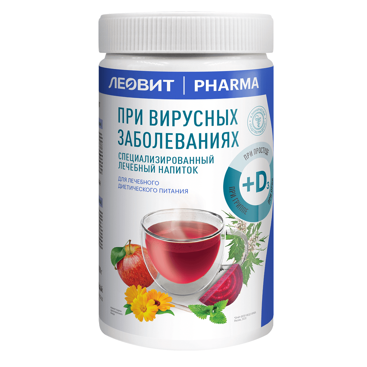 

Кисель При вирусных заболеваниях, с витамином D, 400 г, ЛЕОВИТ PHARMA