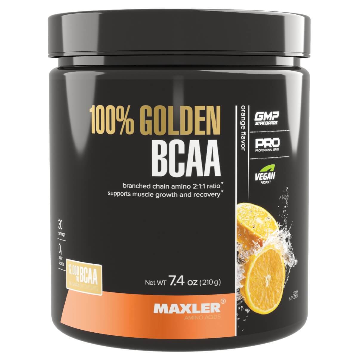 

100% Golden BCAA, вкус Апельсин, 210 г, MAXLER