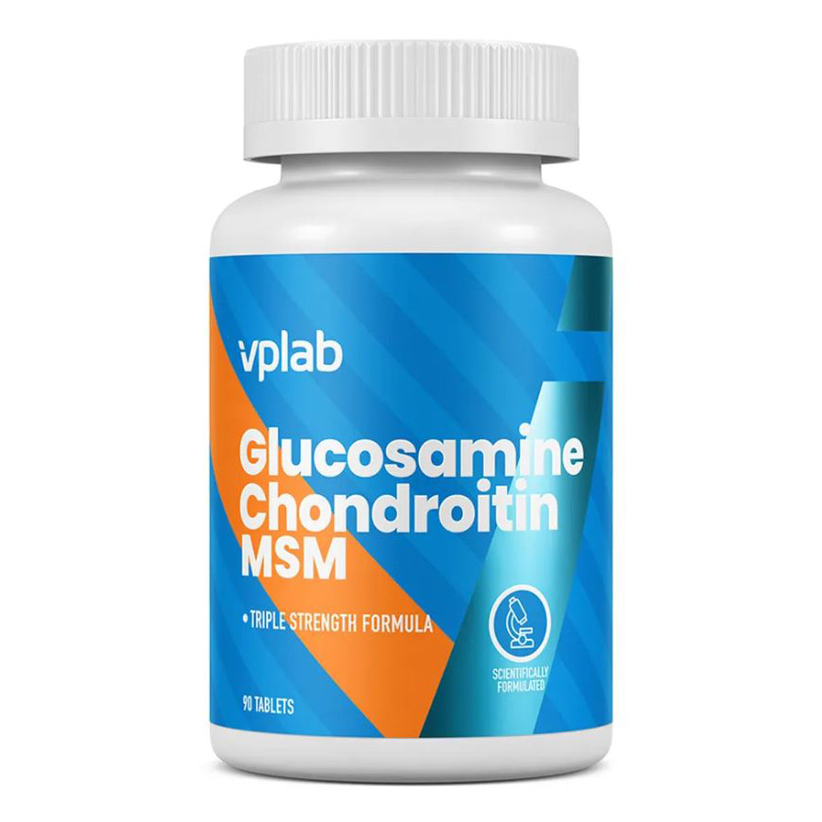 Глюкозамин, хондроитин и MSM для здоровья суставов и связок, 90 таблеток, VPLab