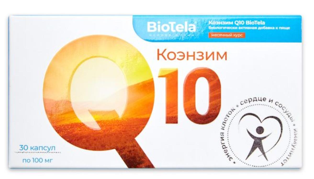 

Коэнзим Q10 100 мг, 30 капсул, BioTela