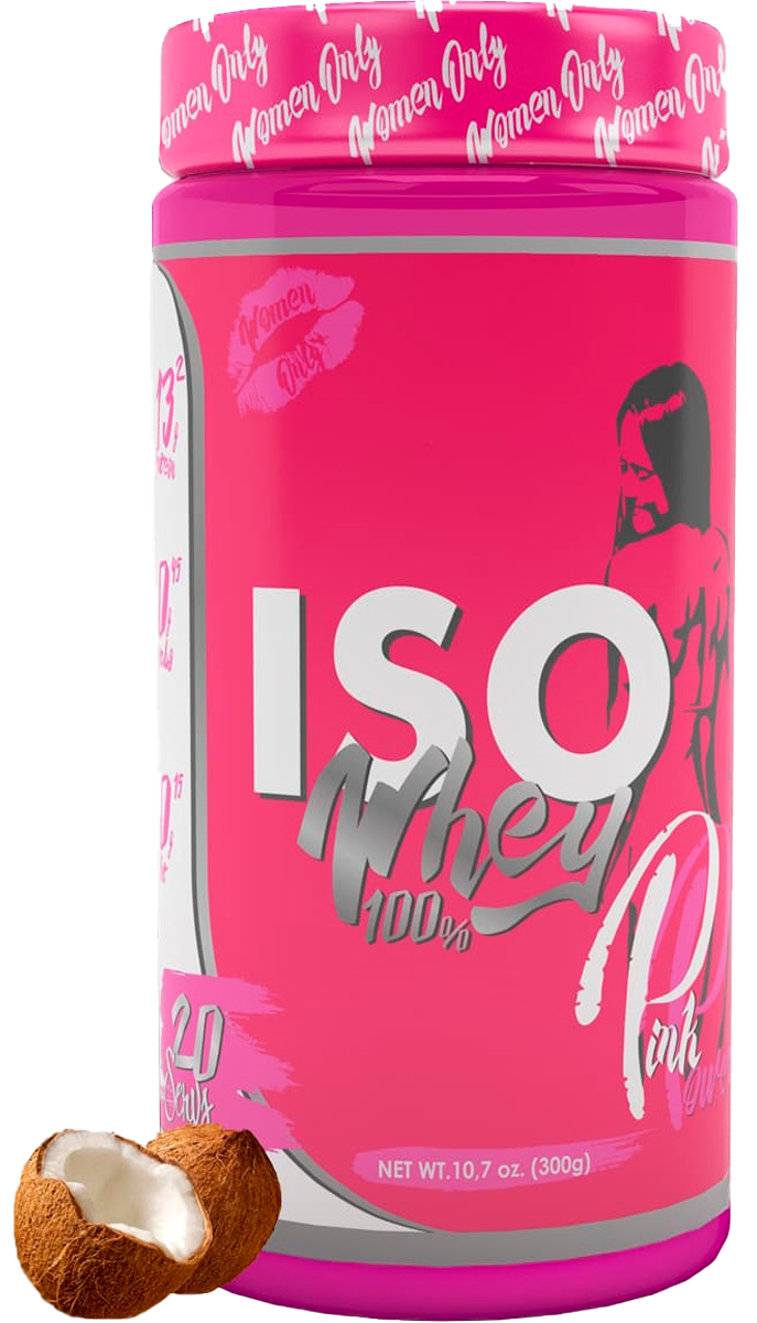 Изолят протеина ISO WHEY 100%, вкус «Кокос», 300 гр, Pink Power