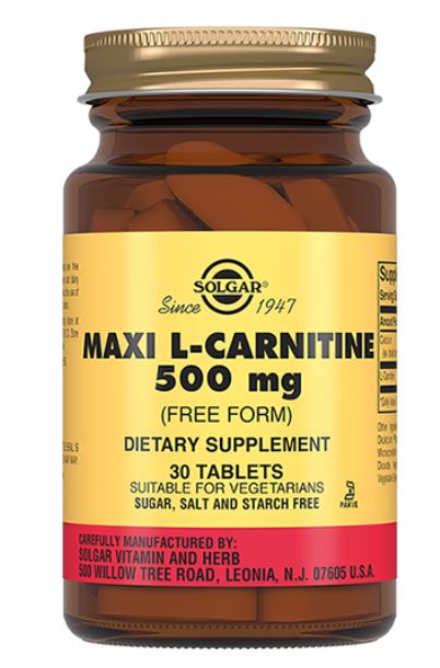 L-карнитин, 30 таблеток, Solgar