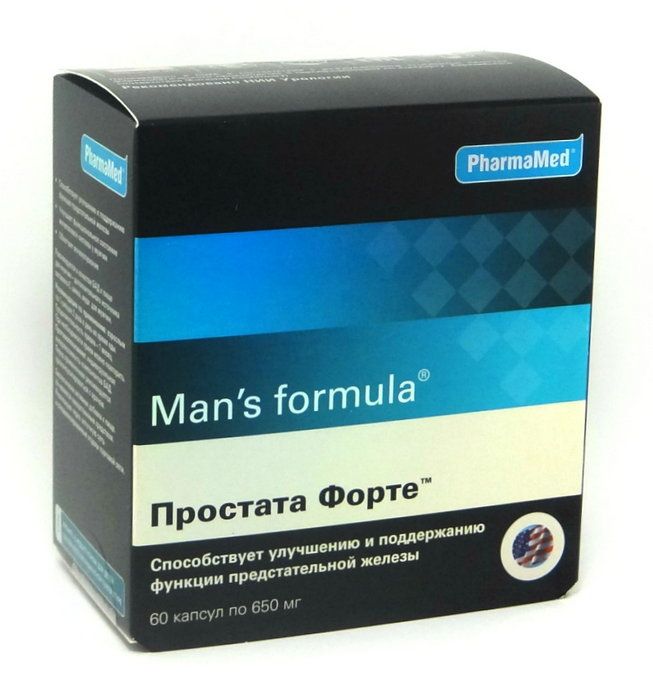 Простата Форте Mans Formula, 60 капсул, PharmaMed