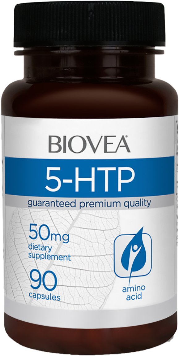 5-HTP, 50 mg, 90 капсул,  Biovea