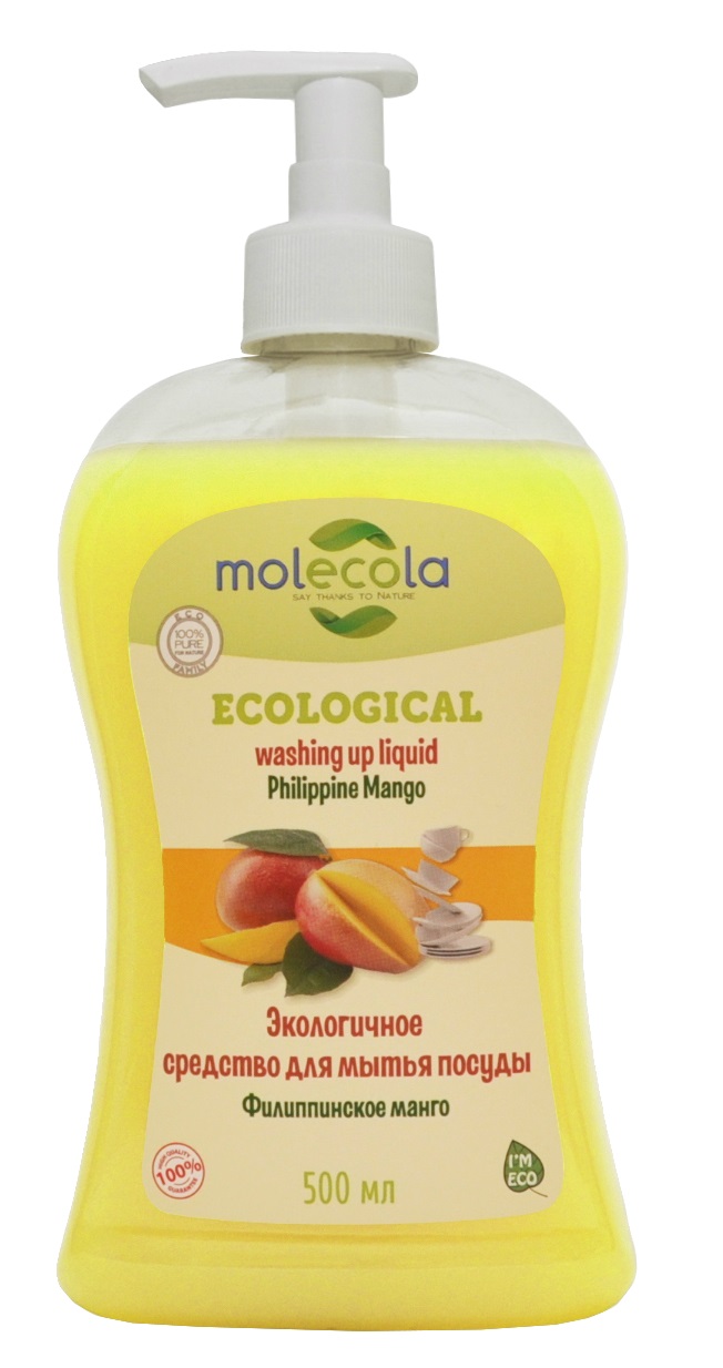 Купить Антибактериальное средство для мытья посуды «Филлипинское манго», 500 мл, Molecola