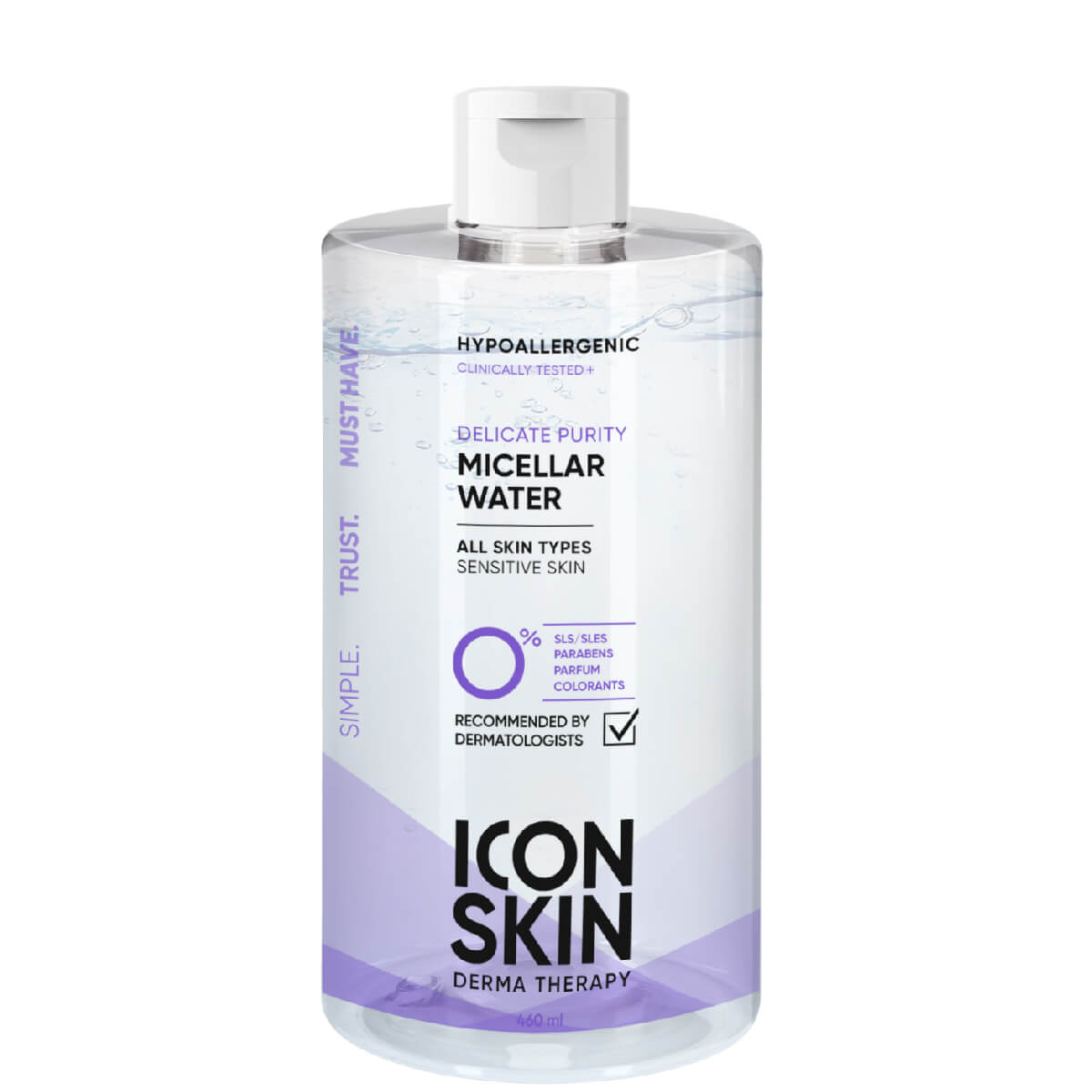 

DELICATE PURITY Очищающая мицеллярная вода, 450 мл, Icon Skin
