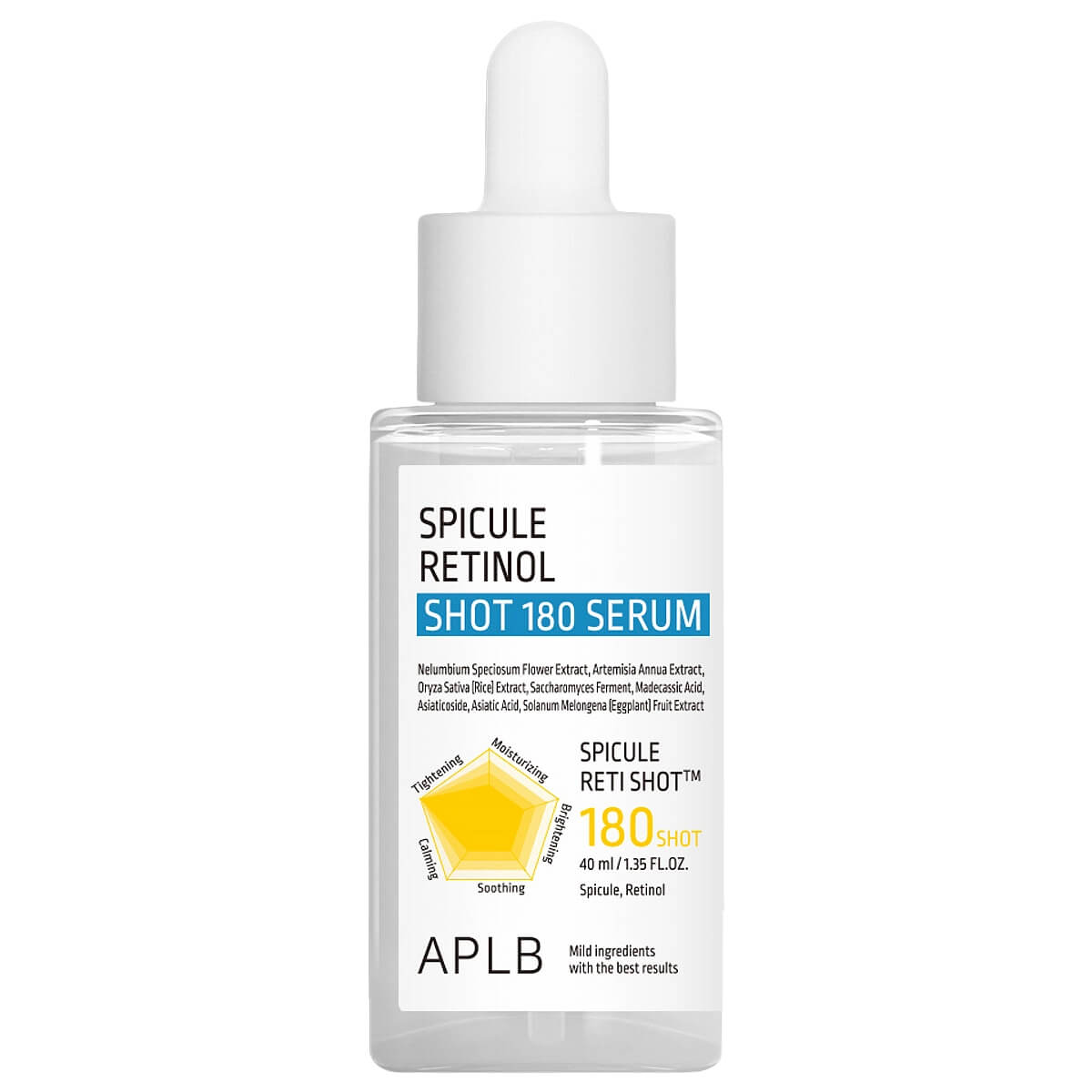 

Обновляющая сыворотка для лица со спикулами и ретинолом Spicule Retinol Shot 180 Serum, 40 мл, APLB