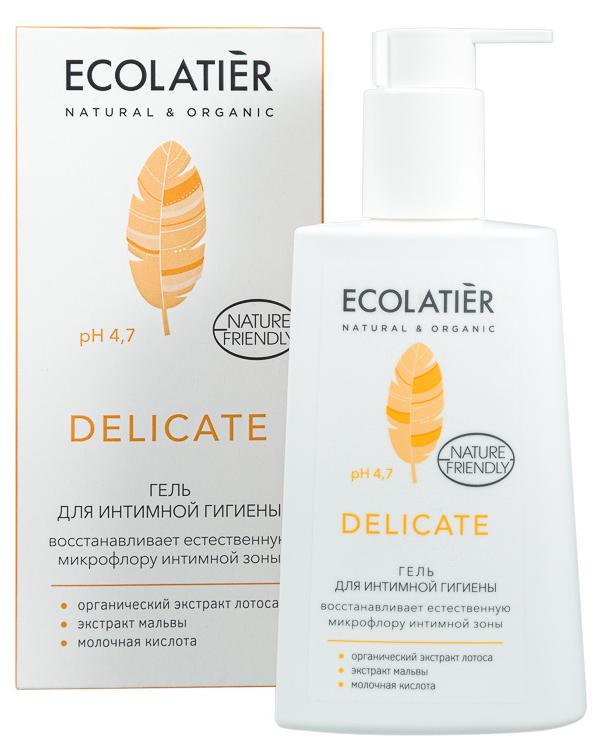 

Гель для интимной гигиены Delicate с органическим экстрактом лотоса, 250 мл, Ecolatier