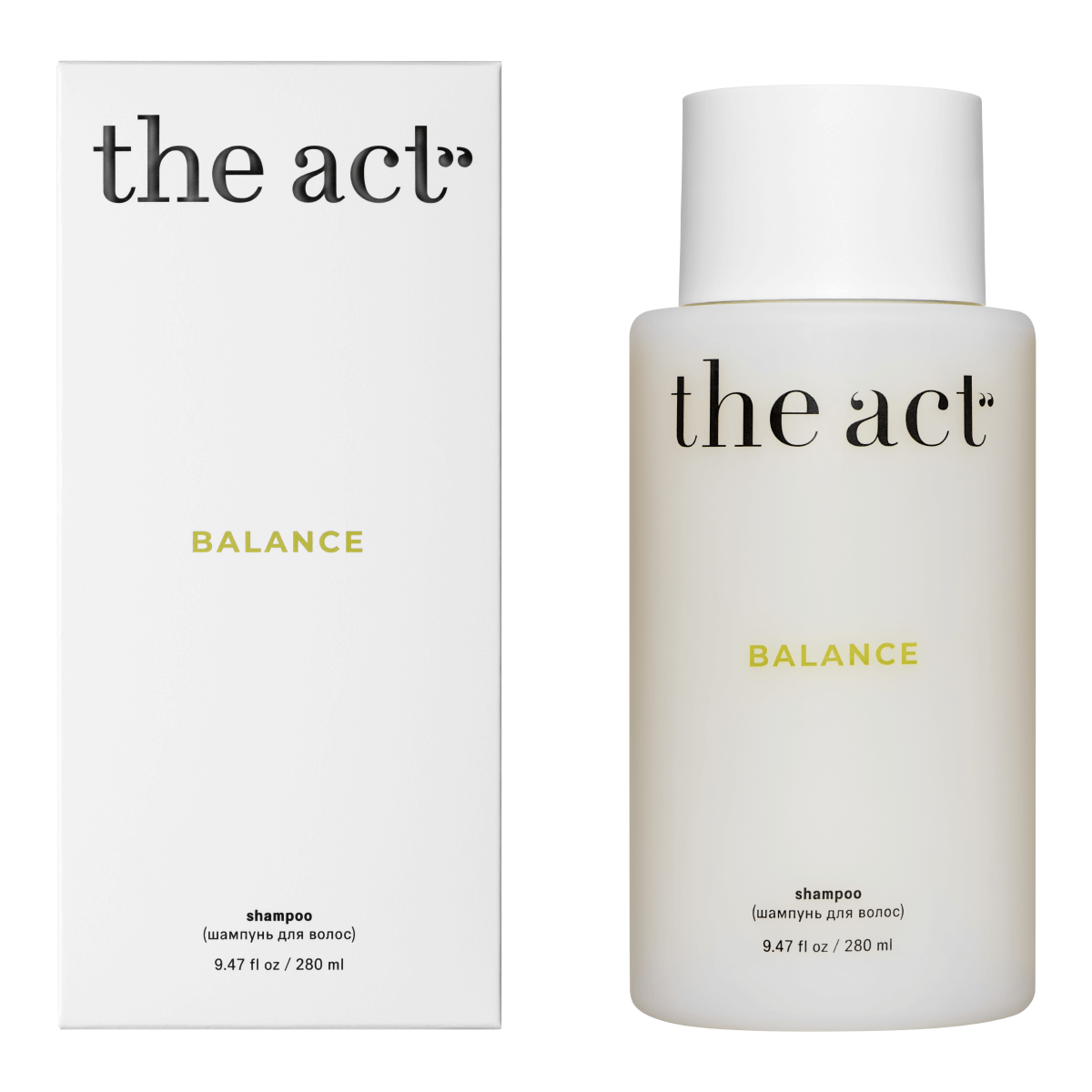 

Ежедневный шампунь для волос себорегулирующий Balance, 280 мл, The Act