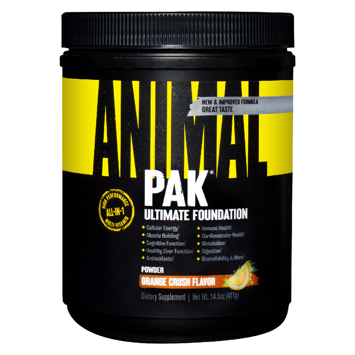 

Витаминно-минеральный комплекс Animal Pak со вкусом апельсина, 411 г, Universal Nutrition