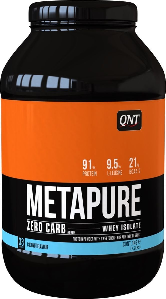 Сывороточный протеин Metapure Zero Carb, вкус «Кокос», 908 гр, QNT