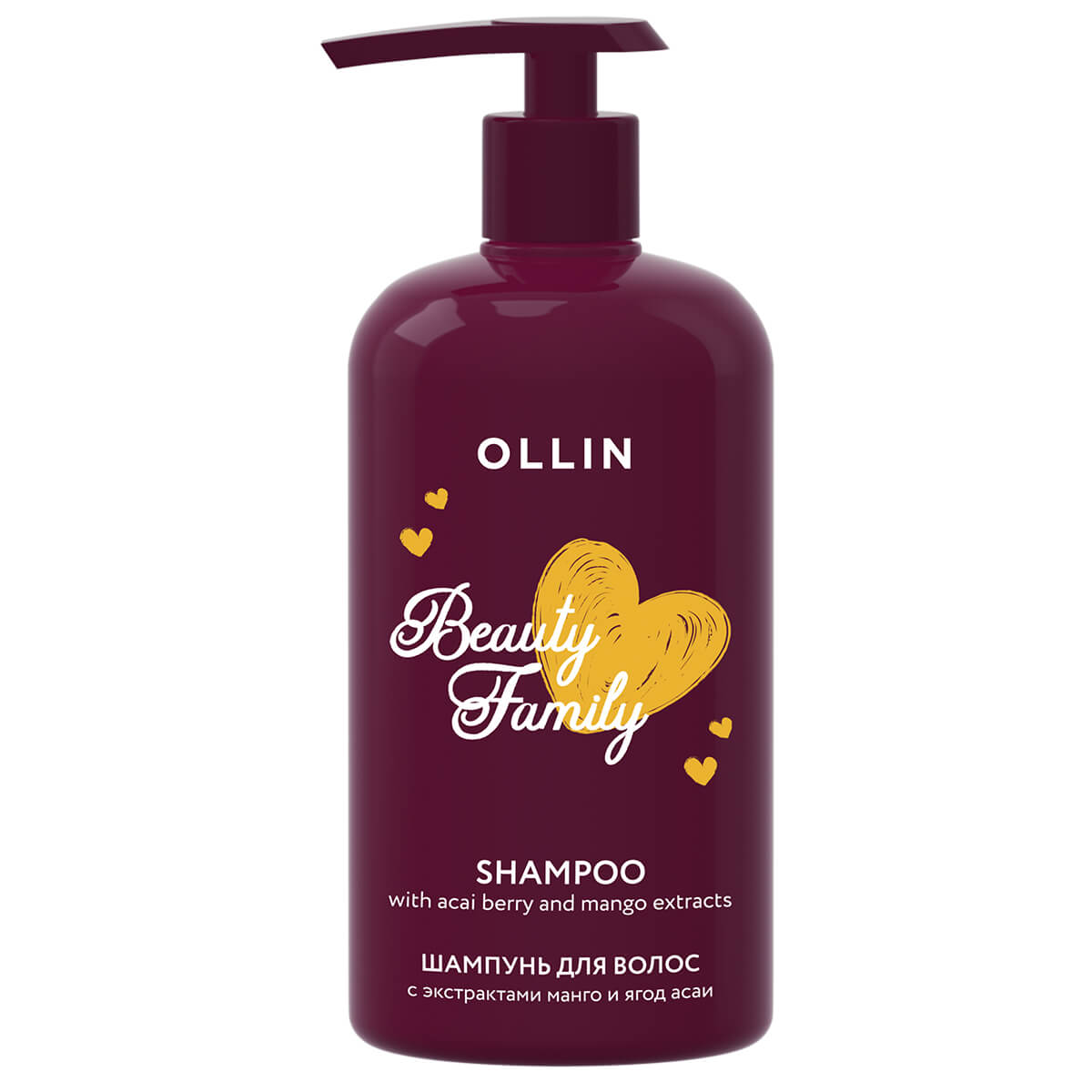 Beauty Family  Шампунь для волос с экстрактами манго и ягод асаи, 500 мл, OLLIN