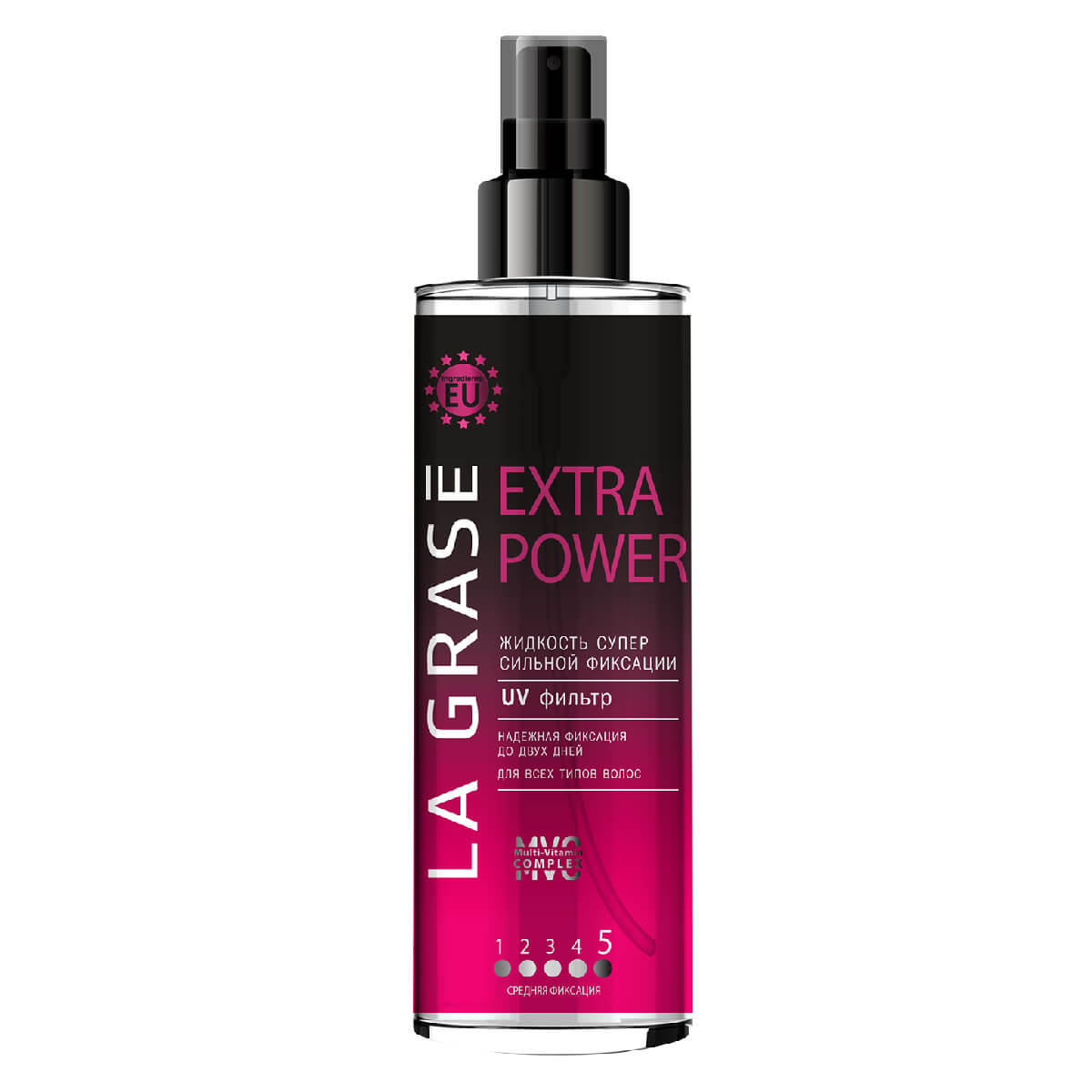 

LA GRASE Жидкость для укладки волос Extra Power, 150мл