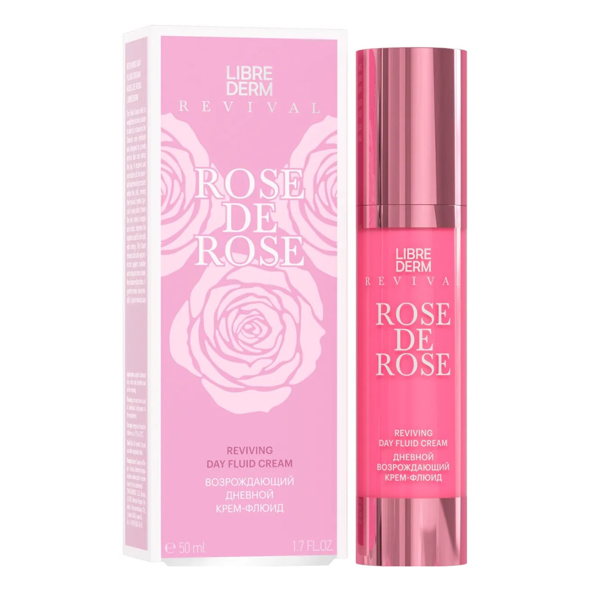 

Возрождающий дневной крем-флюид Rose de Rose, 50 мл, Librederm