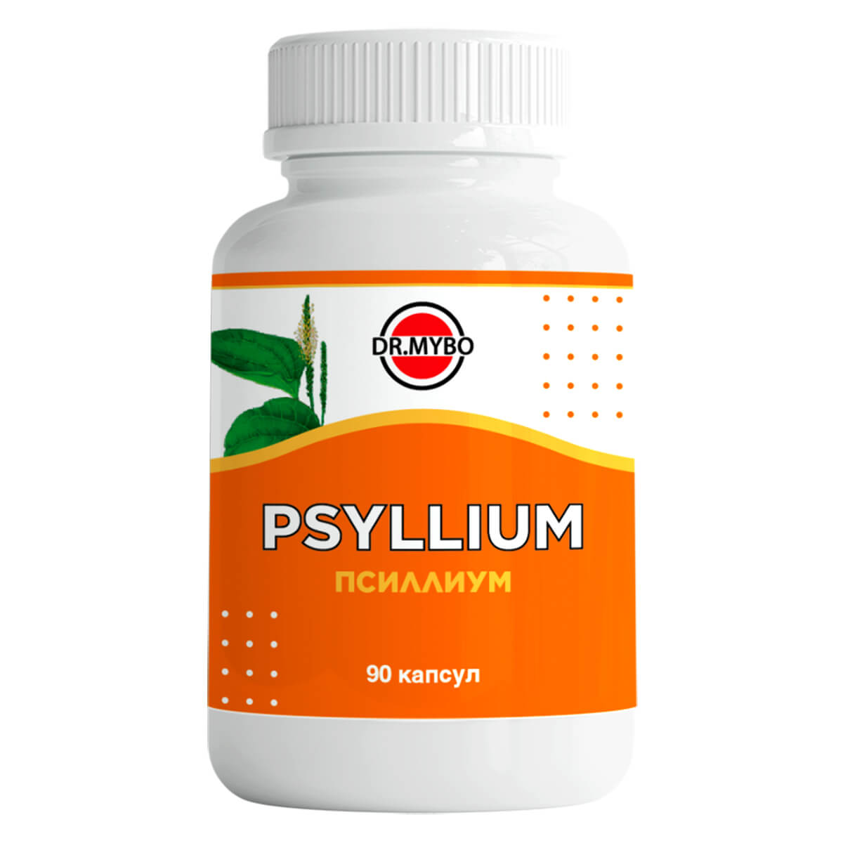 Псиллиум, 90 капсул, Dr. Mybo