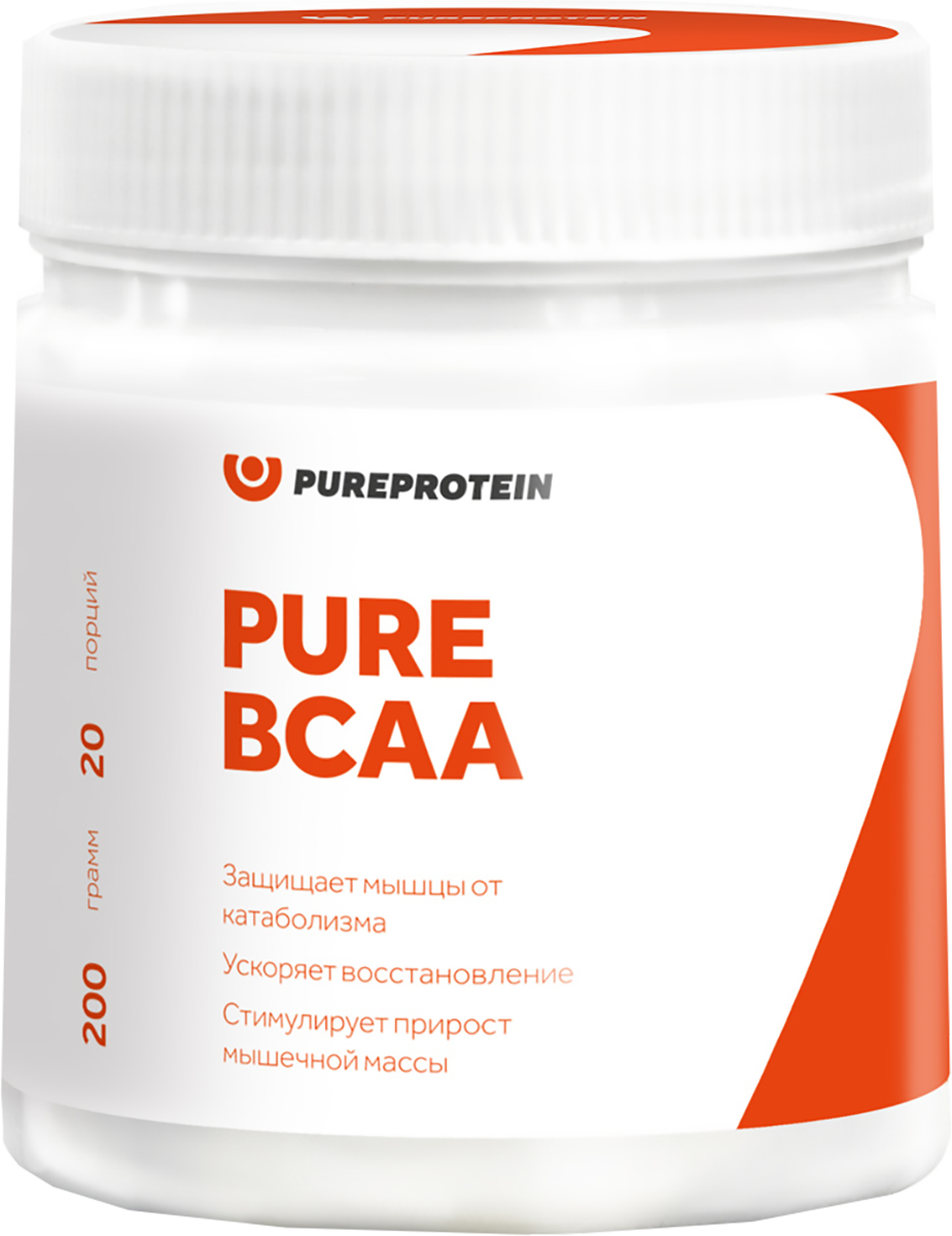 

PURE BCAA, Натуральный, 200 г, PureProtein