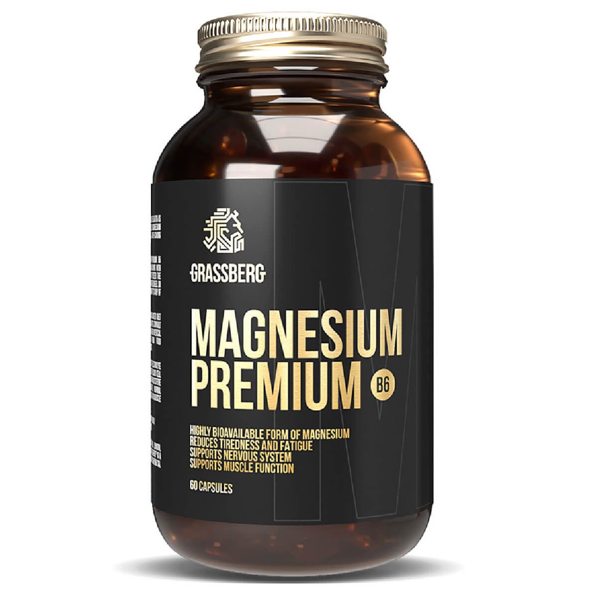 

Magnesium Premium B6, 60 капсул, GRASSBERG