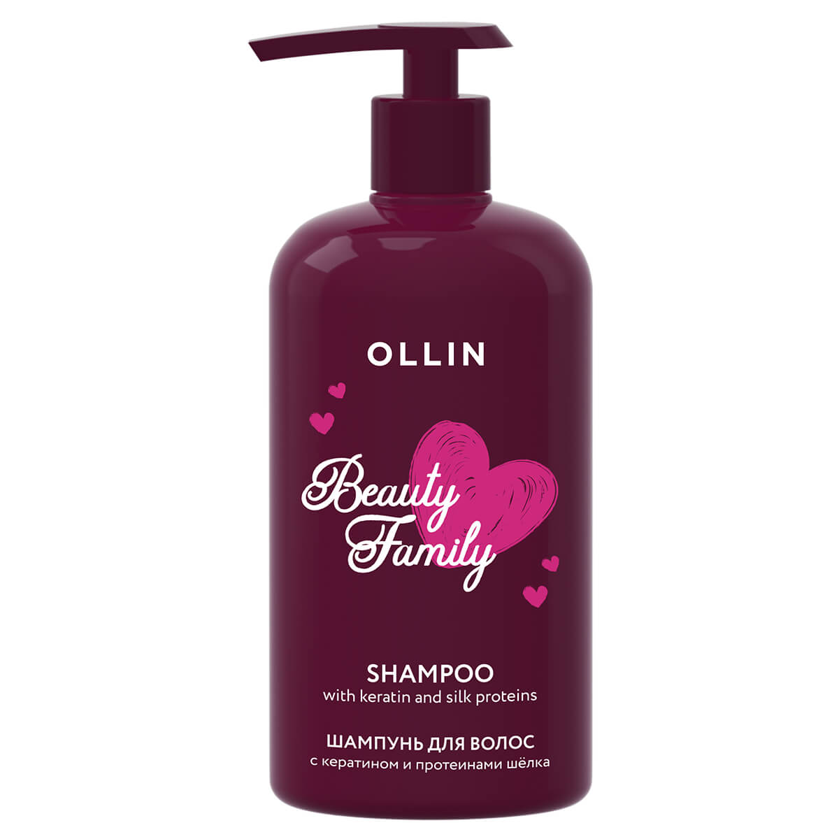 

Beauty Family Шампунь для волос с кератином и протеинами шёлка, 500 мл, OLLIN