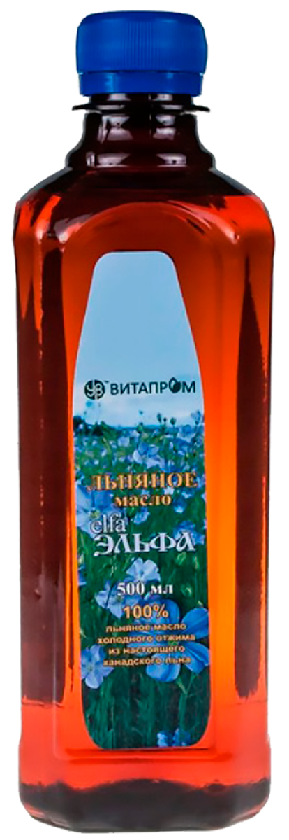 

Масло льняное из белого льна, 500 мл, Эльфа